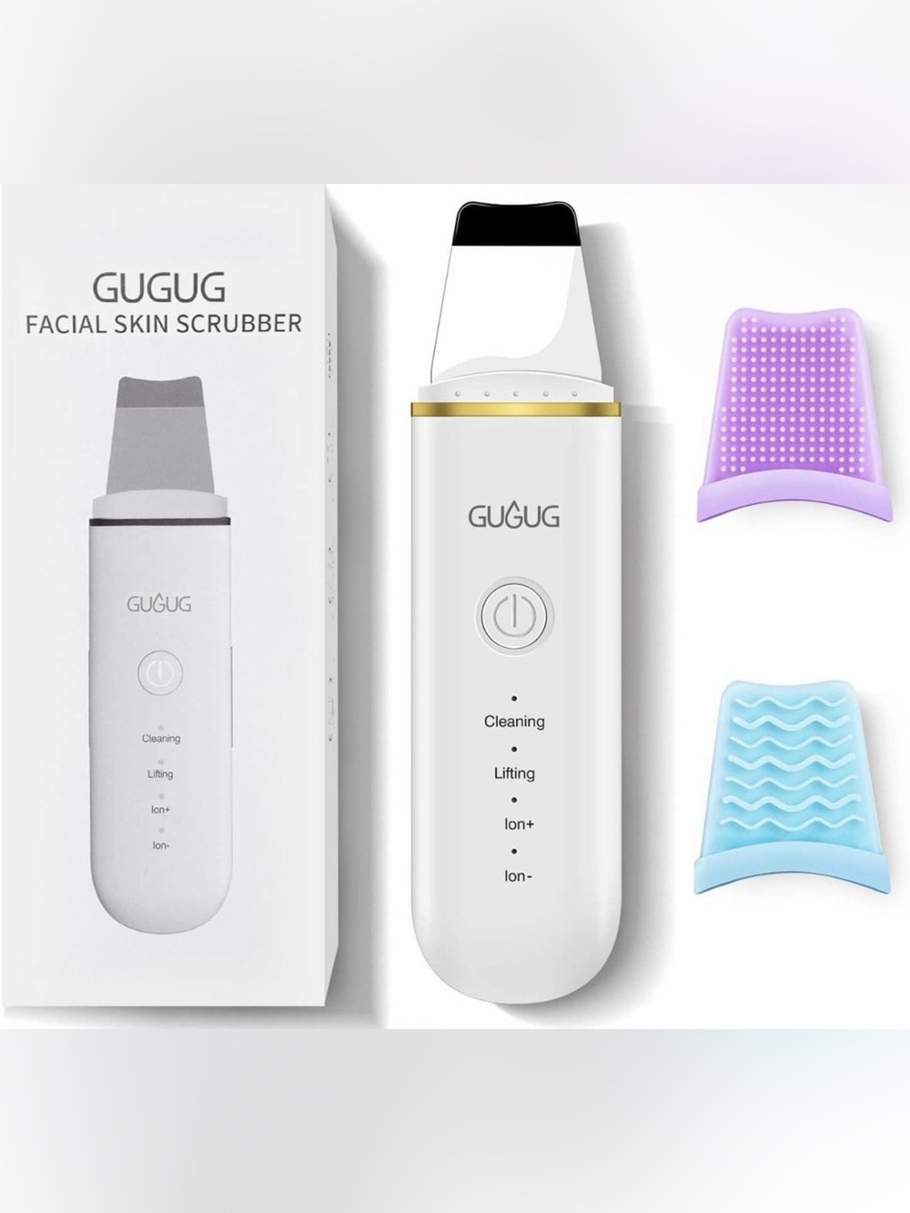 GUGUG Facial Skin Scrubber – Ultrasonic Pore Cleaner & Blackhead Remover